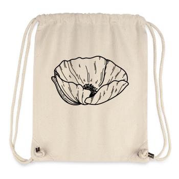 Poppy Flower - Stanley/Stella Recycled Gym Bag - natural - Front