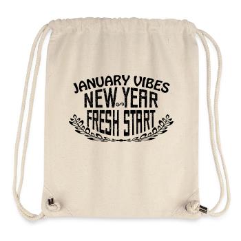 January Vibes New Year Fresh Start - Stanley/Stella Recycled Gym Bag - natural - Front