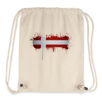 Danemark Europe Drapeau danois symboles nationaux norden - Sac à cordon recyclé Stanley/Stella - blanc naturel - Devant