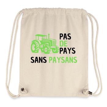 No country without peasants - Stanley/Stella Recycled Gym Bag - natural - Front