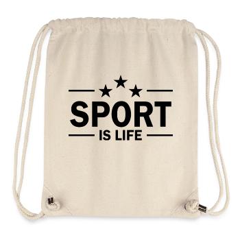 Basketball - Stanley/Stella recycelter Gym Bag - Naturweiß - Vorne