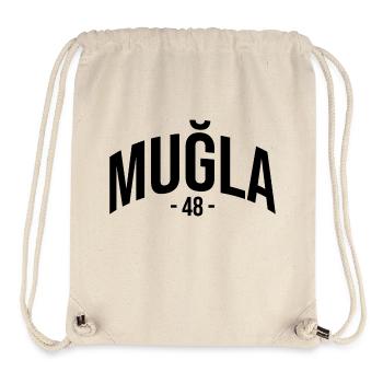 Mugla 48 Türkei Turkiye Geschenk Urlaub TR Türk - Stanley/Stella recycelter Gym Bag - Naturweiß - Vorne