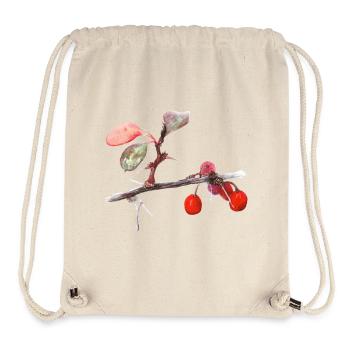 Aquarell Berberitze - Stanley/Stella recycelter Gym Bag - Naturweiß - Vorne