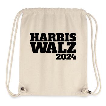 Harris Walz Präsident Wahlen USA 2024 - Stanley/Stella recycelter Gym Bag - Naturweiß - Vorne