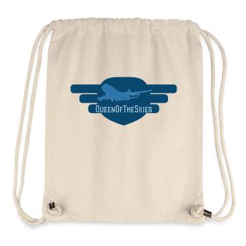 QueenOfTheSkies - Stanley/Stella recycelter Gym Bag - Naturweiß - Vorne