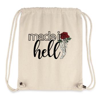 Fabriqué en enfer - Sac à cordon recyclé Stanley/Stella - blanc naturel - Devant