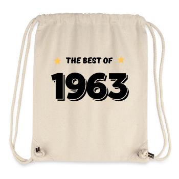 Best of 1963 - Sac à cordon recyclé Stanley/Stella - blanc naturel - Devant