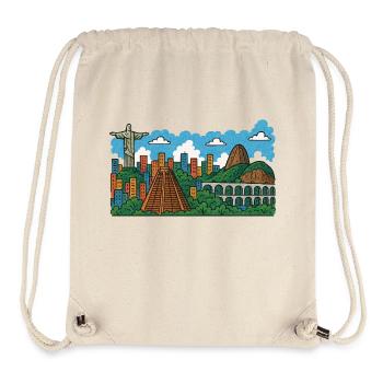 Rio de Janeiro City - Stanley/Stella Recycled Gym Bag - natural - Front