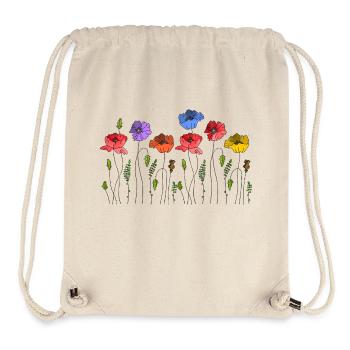 Blumen - Stanley/Stella recycelter Gym Bag - Naturweiß - Vorne