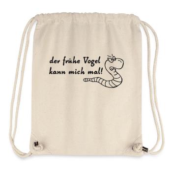 der frühe vogel - Stanley/Stella recycelter Gym Bag - Naturweiß - Vorne