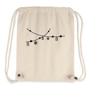 Sternenkette - Stanley/Stella recycelter Gym Bag - Naturweiß - Vorne