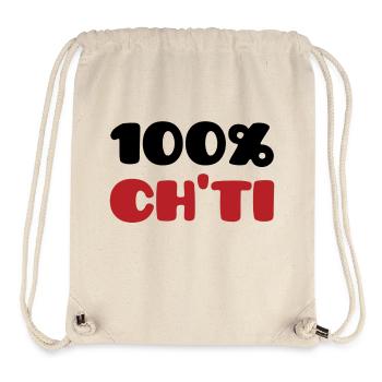 100% Ch'ti - Stanley/Stella Recycled Gym Bag - natural - Front