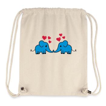 elefant_love - Stanley/Stella recycelter Gym Bag - Naturweiß - Vorne