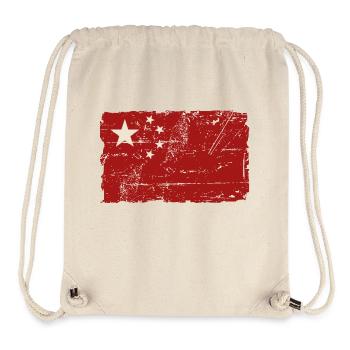 China Vintage Flag - Stanley/Stella Recycled Gym Bag - natural - Front