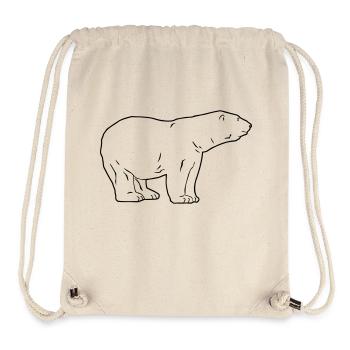 Polar Bear - Eisbär - Stanley/Stella recycelter Gym Bag - Naturweiß - Vorne