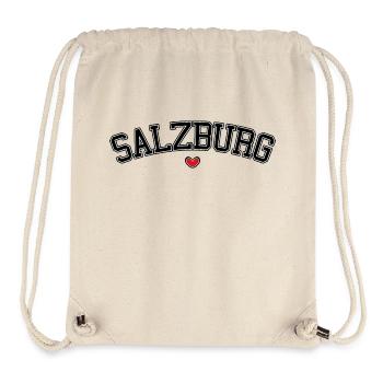 Salzburg Herz Schrift - Stanley/Stella recycelter Gym Bag - Naturweiß - Vorne