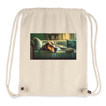 Niedliche Tiere chillen – Hund - Stanley/Stella recycelter Gym Bag - Naturweiß - Vorne