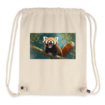 Niedliche Tiere chillen – Roter Panda - Stanley/Stella recycelter Gym Bag - Naturweiß - Vorne