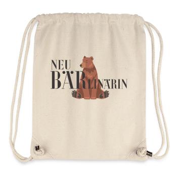 NEU-Bärlinärin - NEUBärlinärin - Neu-Berlinerin - Stanley/Stella recycelter Gym Bag - Naturweiß - Vorne
