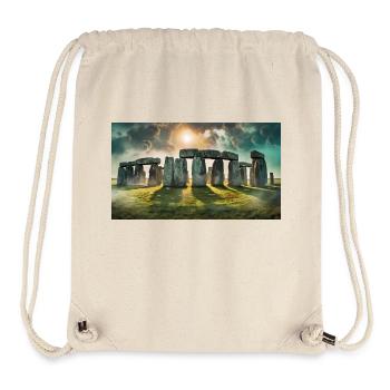 wunderschöne mythische Orte – Stonehenge - Stanley/Stella recycelter Gym Bag - Naturweiß - Vorne