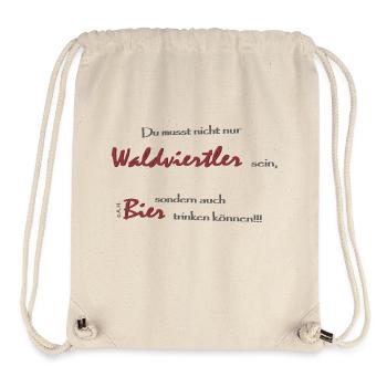 Waldviertel beer - Stanley/Stella Recycled Gym Bag - natural - Front
