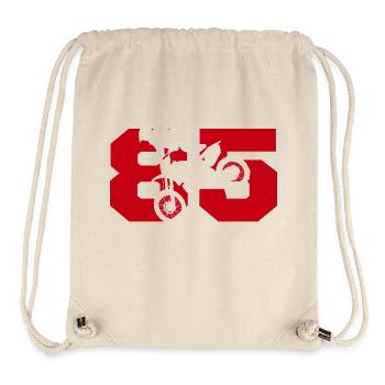 Moto 85 motard - Sac à cordon recyclé Stanley/Stella - blanc naturel - Devant