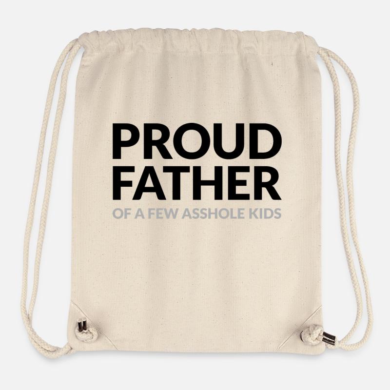 FIER PÈRE DE QUELQUES TROUS DU CUL - STOLZER VATER - Sac à cordon recyclé Stanley/Stella - blanc naturel