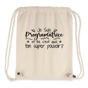Ich bin Programmierer. Was ist deine Macht - Stanley/Stella recycelter Gym Bag - Naturweiß - Vorne