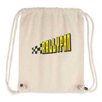 Rallyfan jaune noir - Sac à cordon recyclé Stanley/Stella - blanc naturel - Devant