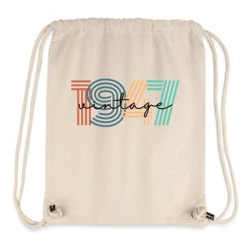 1947 Vintage Retro - Stanley/Stella Recycled Gym Bag - natural - Front