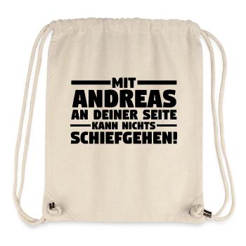 Vorname Andreas - Stanley/Stella recycelter Gym Bag - Naturweiß - Vorne