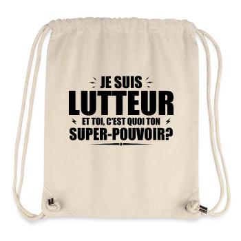 Ich bin Wrestler. Was ist deine Superkraft? - Stanley/Stella recycelter Gym Bag - Naturweiß - Vorne