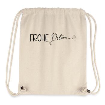 Frohe Ostern ❤️🐰 - Stanley/Stella recycelter Gym Bag - Naturweiß - Vorne