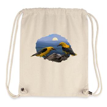 Orioles in the moonlight - Stanley/Stella Recycled Gym Bag - natural - Front