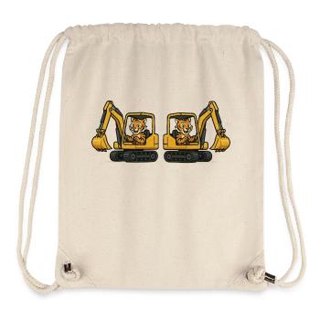 tiger bagger 2 - Stanley/Stella recycelter Gym Bag - Naturweiß - Vorne