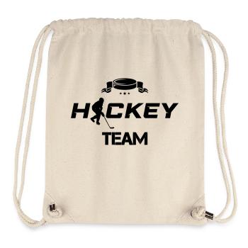 Équipe de hockey - Sac à cordon recyclé Stanley/Stella - blanc naturel - Devant