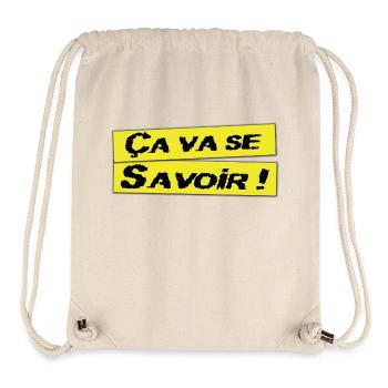 Ca va se savoir - Sac à cordon recyclé Stanley/Stella - blanc naturel - Devant