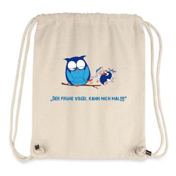Der frühe Vogel - Stanley/Stella recycelter Gym Bag - Naturweiß - Vorne