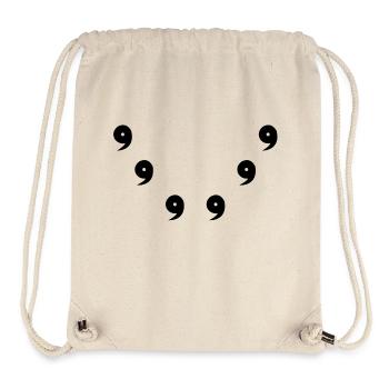 Sage Symbols (front) - Sac à cordon recyclé Stanley/Stella - blanc naturel - Devant