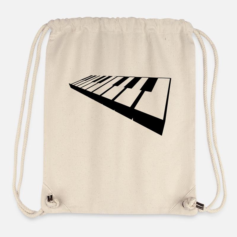 clavier - Sac à cordon recyclé Stanley/Stella - blanc naturel