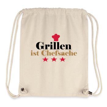 grillen ist chefsache - Stanley/Stella recycelter Gym Bag - Naturweiß - Vorne