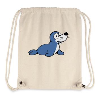 Seal sea water suess funny swimming Pacific - Stanley/Stella Recycled Gym Bag - natural - Front