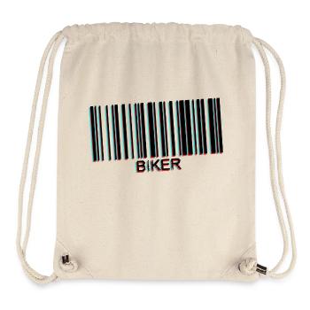 code barre biker - Sac à cordon recyclé Stanley/Stella - blanc naturel - Devant