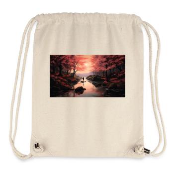 Cherry Trees Japanese Style - Stanley/Stella Recycled Gym Bag - natural - Front