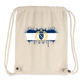 Bosnia in herzegovina europe sarajavo flag mostar - Stanley/Stella Recycled Gym Bag - natural - Front