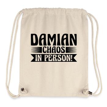 First name Damian - Stanley/Stella Recycled Gym Bag - natural - Front