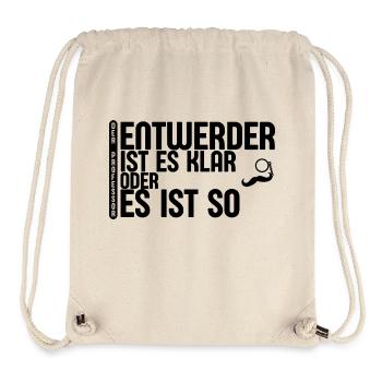 Lustiges Zitat des Professor #1.2 - Stanley/Stella recycelter Gym Bag - Naturweiß - Vorne