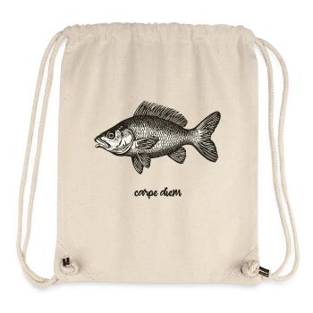 Carpe Diem - Sac à cordon recyclé Stanley/Stella - blanc naturel - Devant