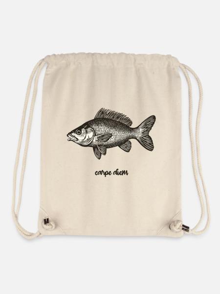 Carpe Diem - Sac à cordon recyclé Stanley/Stella - blanc naturel