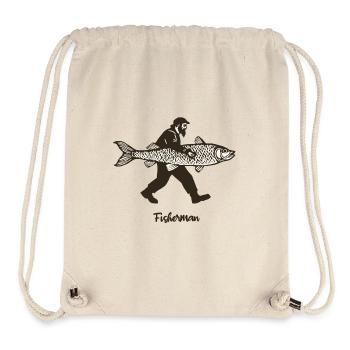 Fisherman - Stanley/Stella recycelter Gym Bag - Naturweiß - Vorne